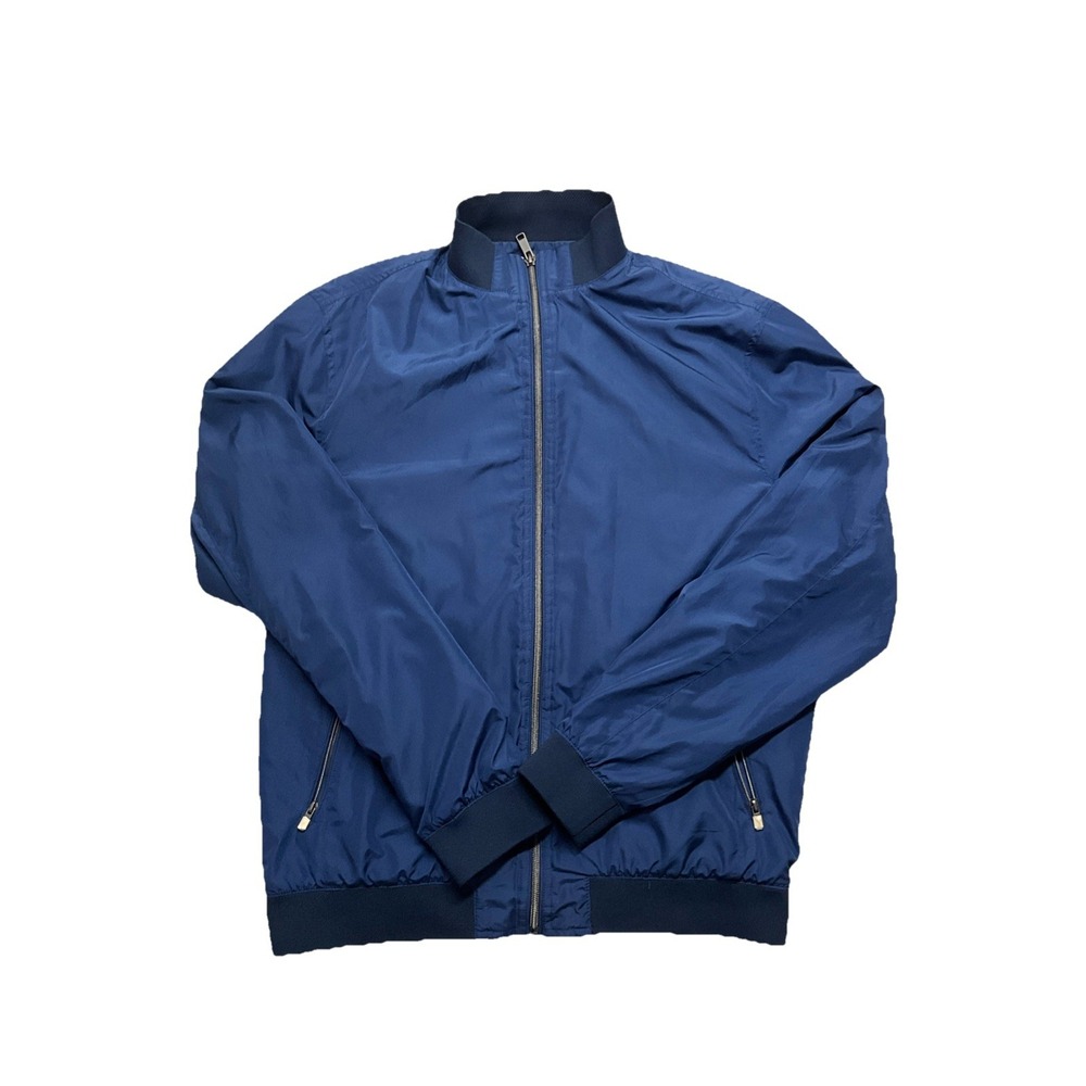 Zara Man Men's Blue Windbreaker Zip Up Jacket Size Large